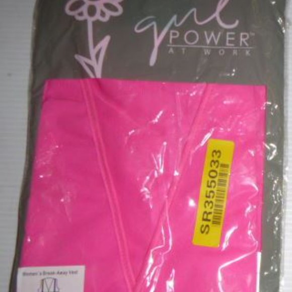 Full Source ERB S725 Non-ANSI Women's Breakaway Safety Vest - Pink NWT Size 3XL - Picture 2 of 2